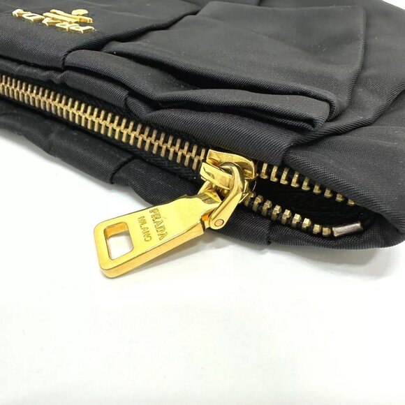 PRADA Logo ribbon with Strap Small items Multi-purpose Accessory pouch - Picture 8 of 12